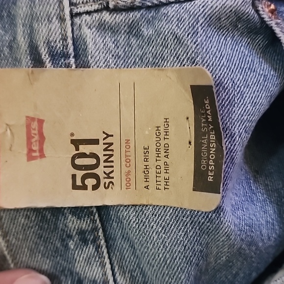 NWT Levi's 501 Skinny - Picture 6 of 7